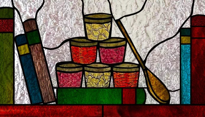 Custom Size 3D Matte Window Film, Stained Glass Decor, UV Window Sticker, Privacy Frosted Static Cling, Book Pattern for Glass