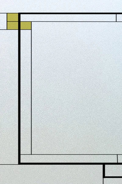 Custom Size Stained Glass Window Film Frosted Privacy Static Cling Retro Prairie Style Stickers Shower Kitchen Office Home Decor