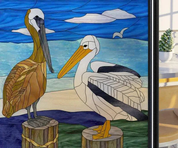 Window Film Frosted Stained Glass Films,Static Cling,Privacy Films,Bird Cock,Door Sticker Kitchen Bathroom Home Decor Customized