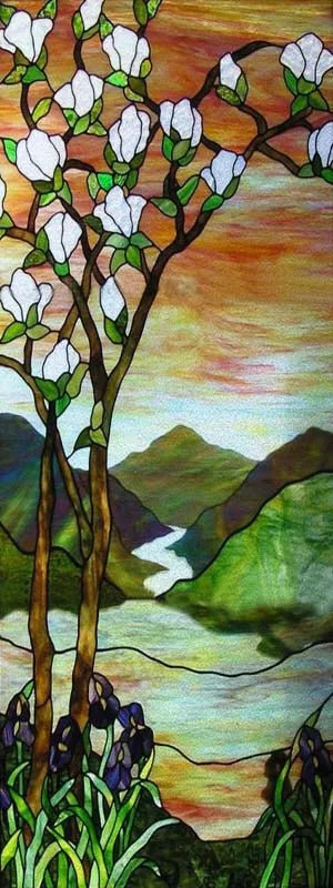 Custom size Stained Glass Films,Flower, Fruit,Tree,Leaf,Bird,Fish Painting Stickers For Bathroom Bedroom Door Office Home Decor