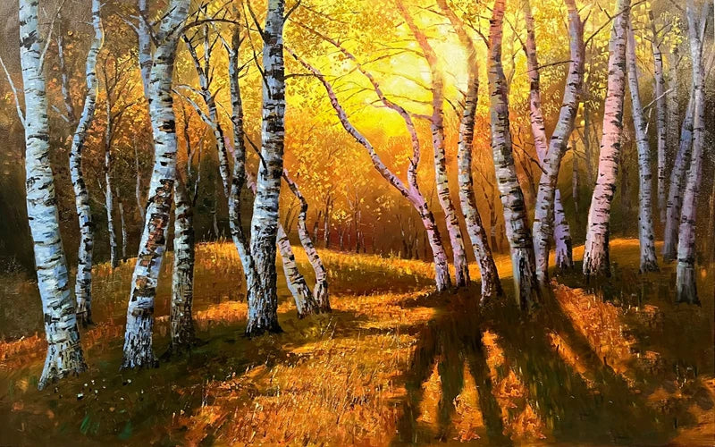 Window Film Stained Glass Stickers,Custom size Static Cling Frosted Privacy, Landscape,Tree Print For Transom Window Glass Home