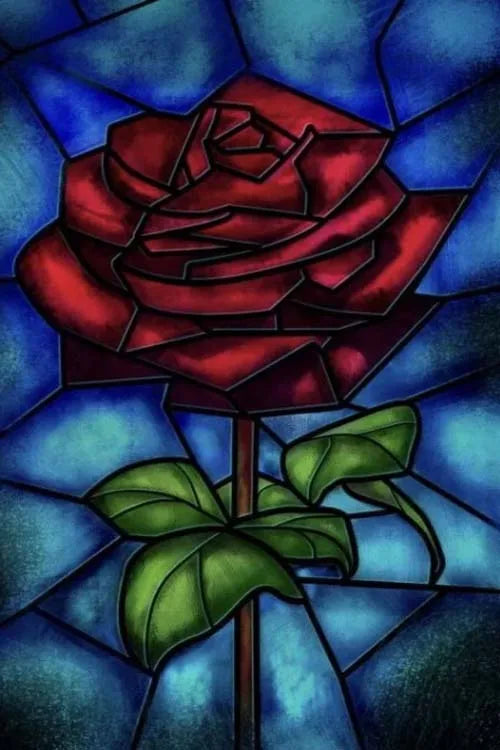 Stained Glass Film Window Sticker Static Cling  Remove Flower Rose Home Decoration for Windows,Custom designs welcom