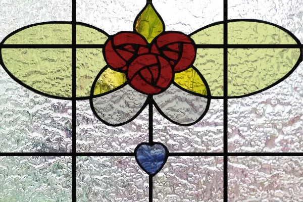 Custom Size 3D Matte Window Film, Stained Glass, Decorative UV Window Sticker, Privacy Frosted Static Cling, Home Decal