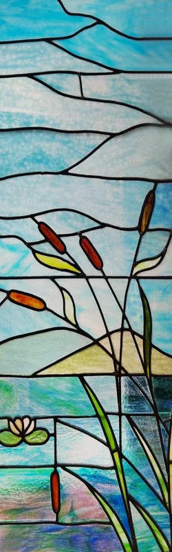 Custom Size Window Film, Stained Glass Films, Frosted Privacy, Retro Church Style, Colorful Door Sticker, Shower, Bathroom