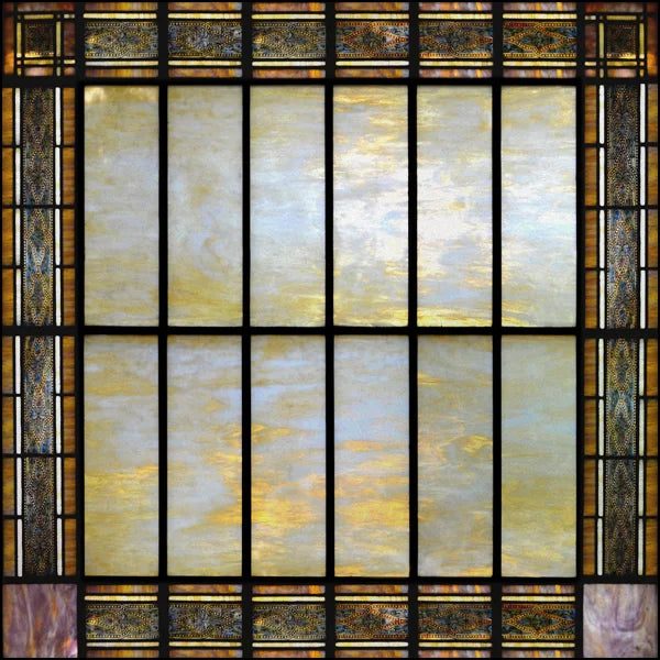 Stained Glass Window Film, Square Window Sticker, Privacy Frosted Static Cling, Home Decal, Door, Office, Custom Size