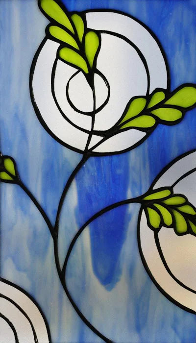 Window Film Frosted Stained Glass Films Customized Art Decor Design Flower Static Cling Sticker,Home Decor Foil Window Treatment