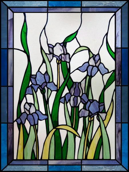 Frosted Stained Glass Window Film, Customized Art Design, Flower Rose, Static Cling Sticker,Home Decor Foil, Treatment