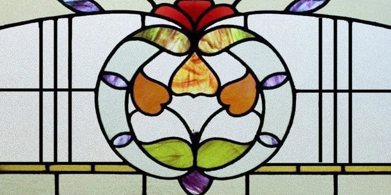 Window Film Stained Glass Stickers,Custom size Static Cling Frosted Privacy,Bird Tree Print For Transom Window Glass Home Decor