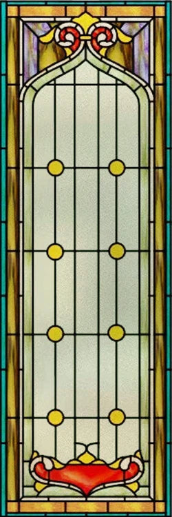 Custom Size Window Glass Films ,Privacy Window Stickers 3D Frosted Glass Film Prairie School Style Decorative Static Cling