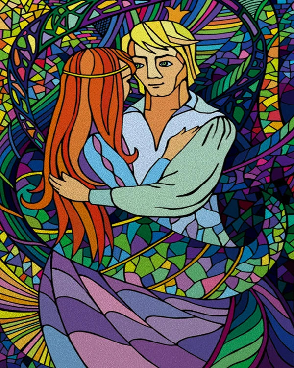 Custom Stained Glass Films Window Film Frosted Sticker Princess Prince For Kids Room Door Stickers Light Box Poster Home Decor