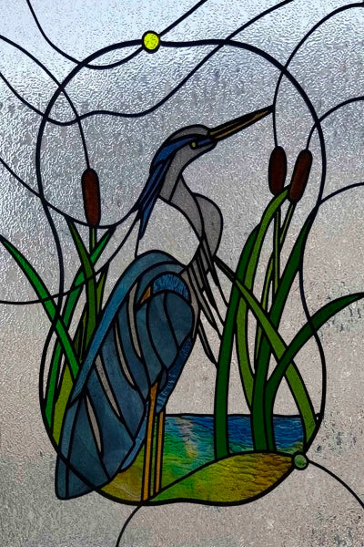 3D Matte Window Film,Stained Glass Decorative Uv Window Sticker,Privacy Frosted Static Cling,Custom size for Glass,Birds,Peacock