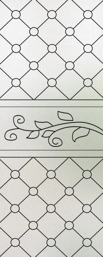 Custom Size Stained Glass Window Film,Frosted Privacy, Static Cling, Door Sticker,Kitchen, Bathroom, Home Decor