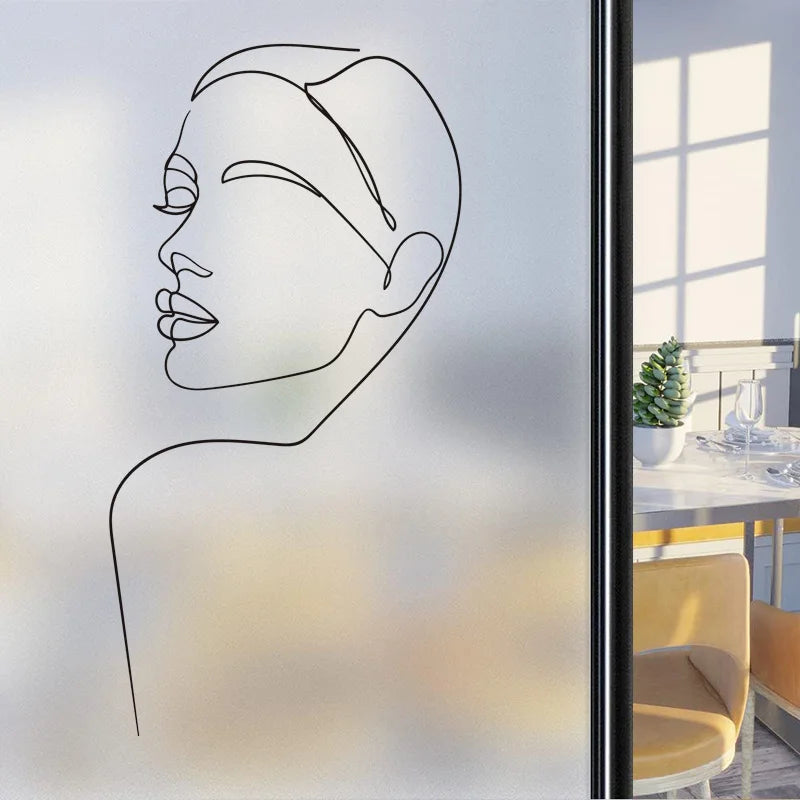 Custom Size Window Glass Films Window Film Static Cling Art Pictures Beauty Women Nude Girl Shower Nordic Obscure Stickers