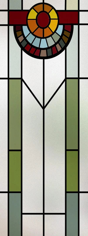 Stained Glass Film American Retro European Electrostatic Frosted Glass Sticker Window Film Window Sticker Stained Glass