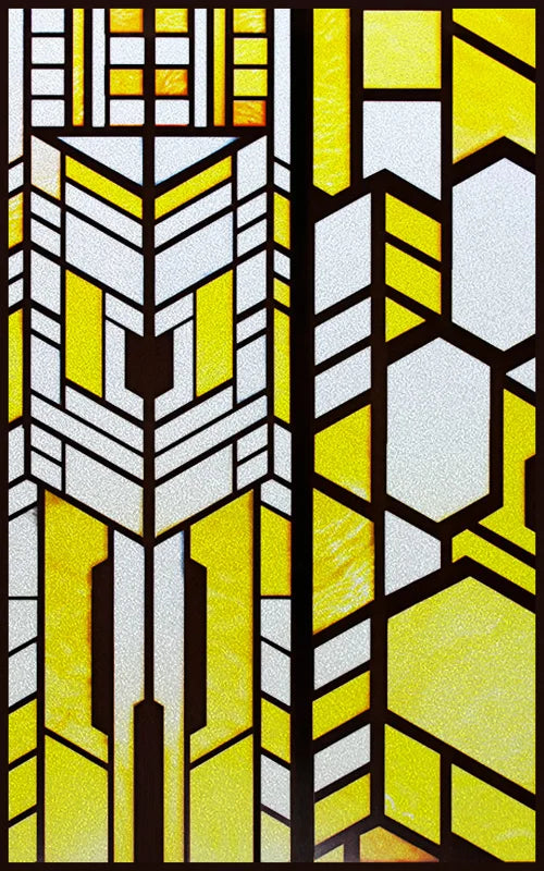 Custom Size Window Film Stained Glass Films Static Cling Frosted Retro Prairie Style Shower Kitchen Balcony Office Home Decor