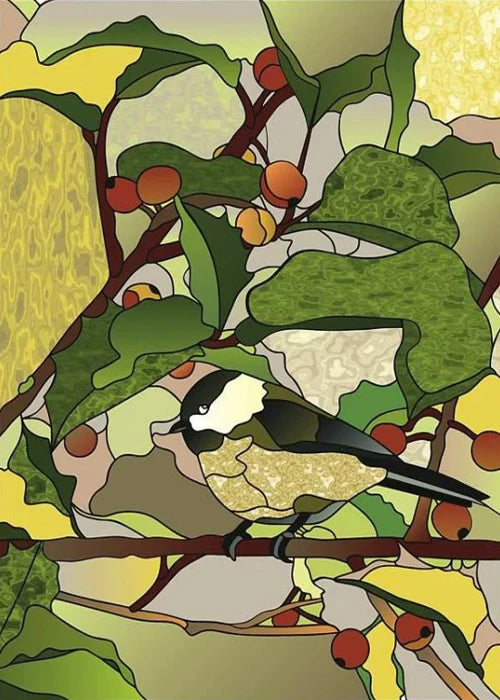 Custom Size Window Stained Glass Films,Cat,Bird,Peacock,Tiger,Fish,Animals Stickers For Bathroom Bedroom Door Office Home Decor