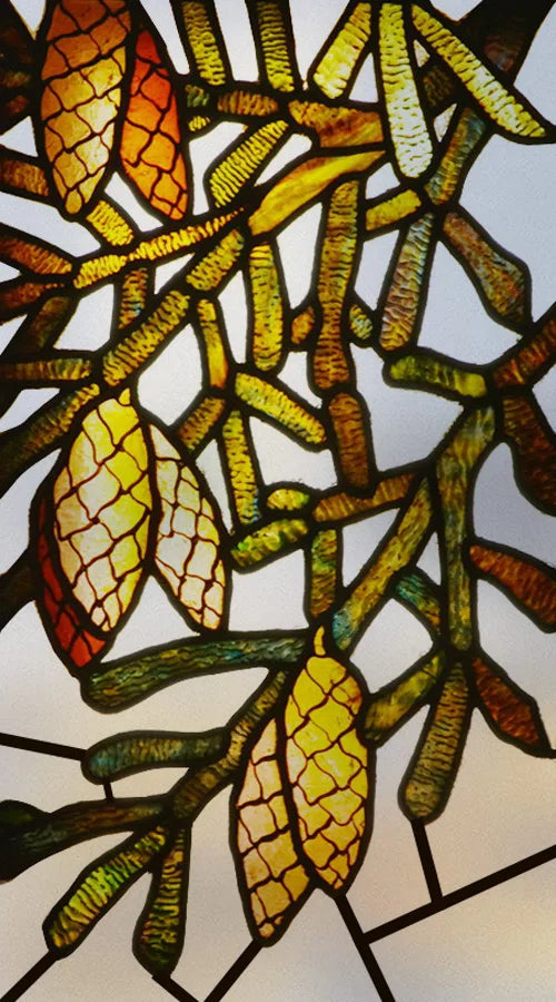 Custom Size 3D Matte Window Film, Stained Glass, Decorative UV Sticker, Privacy Frosted Static Cling Decal for Glass Door, Tree