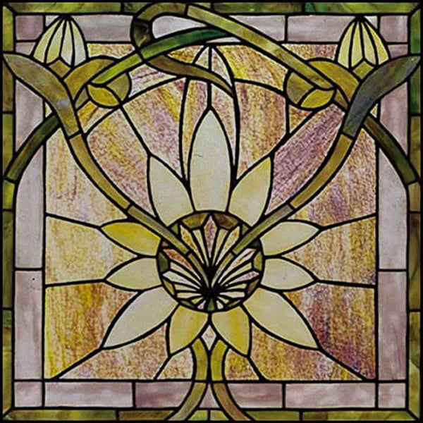 Custom Size Window Film, Stained Glass, Decorative Window Sticker, Privacy Frosted Static Cling, Decal for Glass Door, Office