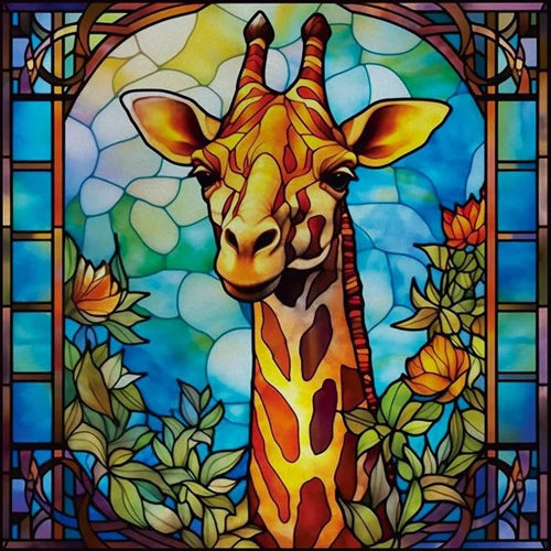 Custom size Window Film Stained Glass Films Frosted Privacy Static Cling Retro Dog Tiger Cat Sticker Bathroom Skylight Decor