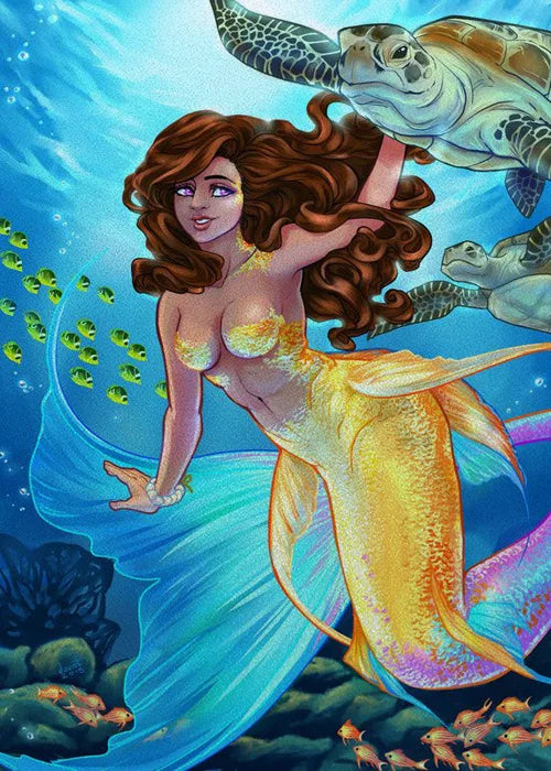 Custom Size Window Stained Glass Films,Mermaid with long hair Picture,Stickers For Bathroom Bedroom Door Office Home Decor