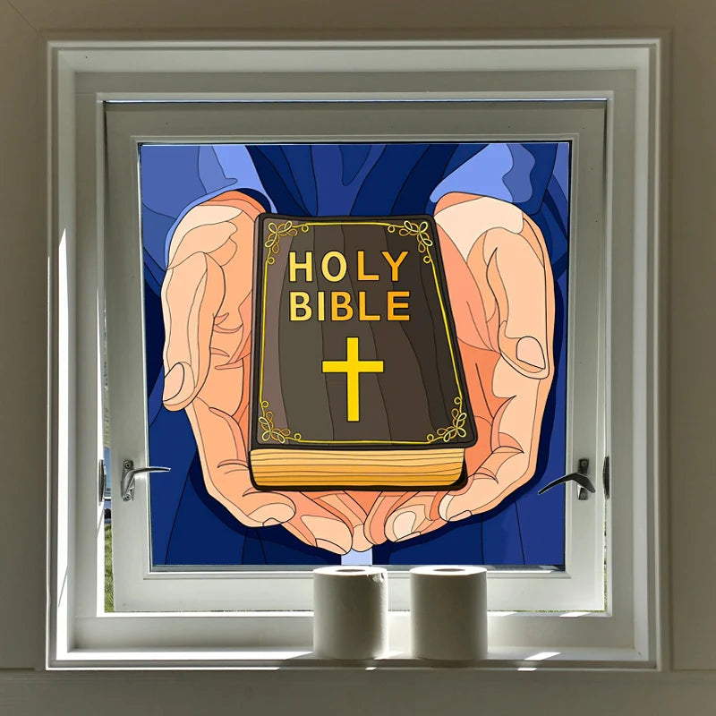 Window Film Frosted Stained Glass Films,Customized Art Decor Design Opaque Static Cling Sticker,Home Decor Foil Window Treatment