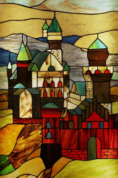 Custom Stained Glass Films Window Film Frosted Sticker Castle For Kitchen Bathroom Door Church Poster Home Decor