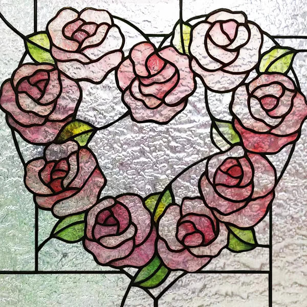 Window Film Stained Glass Films,Customized Art Deco Design,Birds Static Cling Sticker,Home Decor Foil,Window Treatment