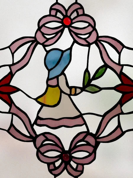 Window Film Stained Glass Films Frosted Static Cling Light-transparent Opaque Privacy Glass Sticker Home Decor Rose Flowers