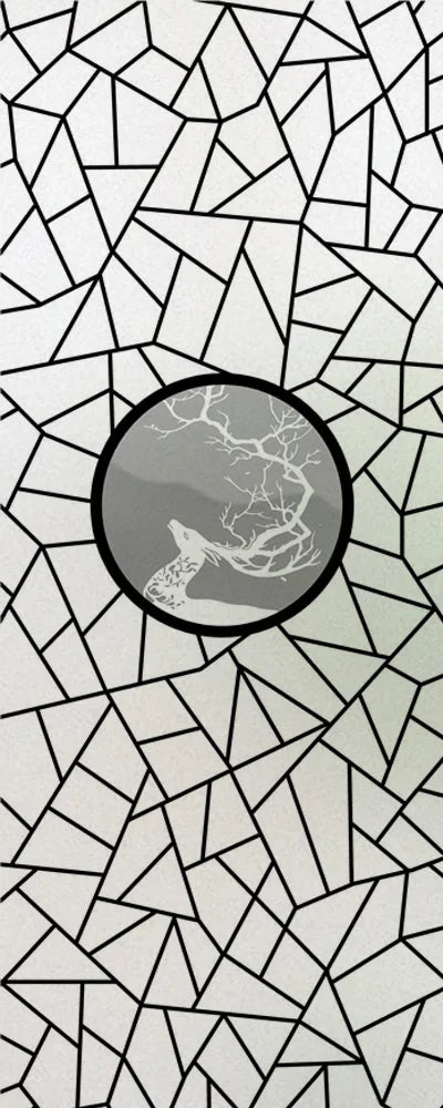 Custom Size Stained Glass Window Film,Frosted Privacy, Static Cling, Door Sticker,Kitchen, Bathroom, Home Decor