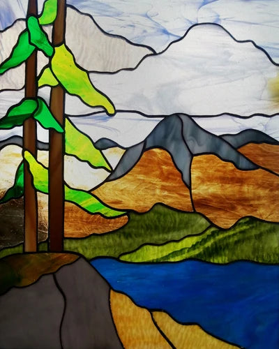 Window Film Frosted Stained Glass Films Customized Art Tree Retrom Static Cling Sticker,Home Decor Window Treatment