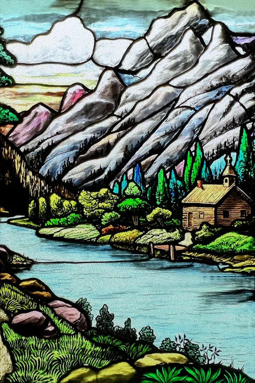 Custom Size Stained Glass Window Film Door Stickers Frosted Privacy Protection Reusable Removable Home-Decor Window Covering