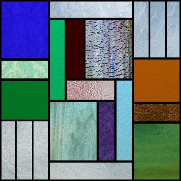 Stained Glass Window Film Frosted Glass Sticker,Custom made to fit any Window Size or Shape, ,Church Static Cling,Home Decor