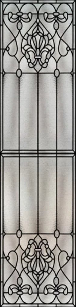 Custom Size Stained Glass Window Film, Frosted Privacy, Static Cling, Retro Matte,Door Sticker, Bathroom, Office, Home Decor