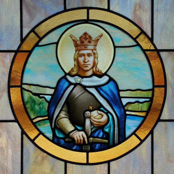 Custom Frosted Stained Glass Window Film,PVC Static Cling Films,Patron Saint of Catholic Church Decor, Foil Stickers