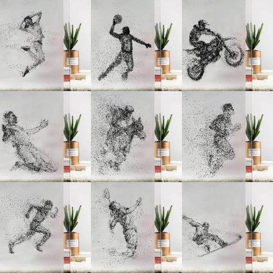 Custom Size Window Glass Films Window Film Static Cling Art Pictures Race Skiers Cyclists Shower Frosted Office Home Decor