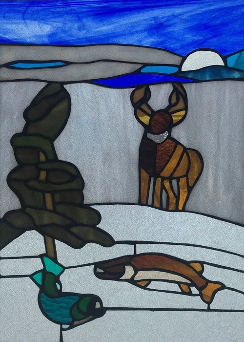 Custom Size Window Stained Glass Films,Cat,Bird,Peacock,Tiger,Fish,Animals Stickers For Bathroom Bedroom Door Office Home Decor