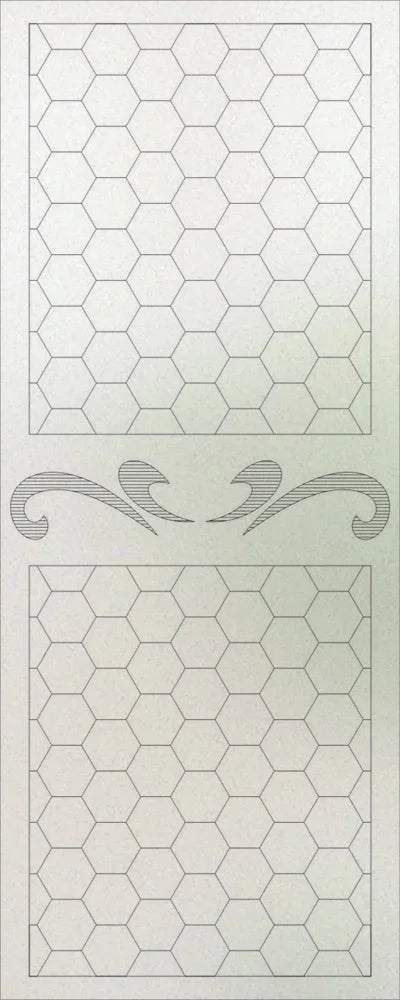 Custom Size Stained Glass Window Film,Frosted Privacy, Static Cling, Door Sticker,Kitchen, Bathroom, Home Decor