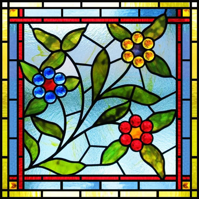 Custom size 3D Matte Window Film Stained Glass Decorative Uv Window Sticker Privacy Frosted Static Cling Window Decal for Glass