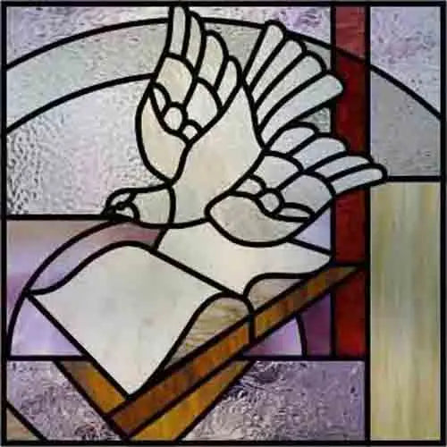 Custom Frosted Stained Glass Window Film,Sataic Cling Window Films,Retro Church Cross Dove Decor Foil Stickers Window Treatment