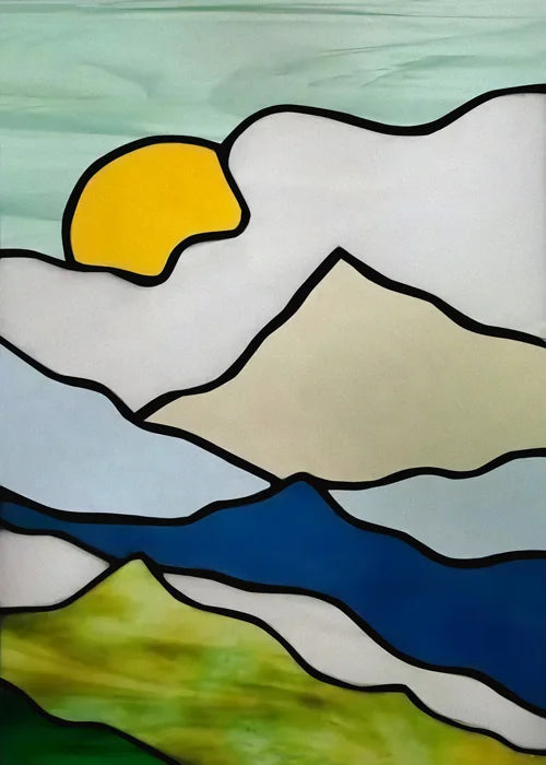 Stained Glass Window Film, Frosted Glass Sticker, Forest，Custom Size, Animals, Plants, Kids Room Door, Poster, Home Decor