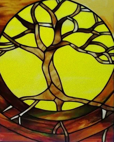 Customized Size Static Cling Frosted Stained Glass Window Films,Sun Catcher Print Photo for Bathroom Privacy Door Home Decor