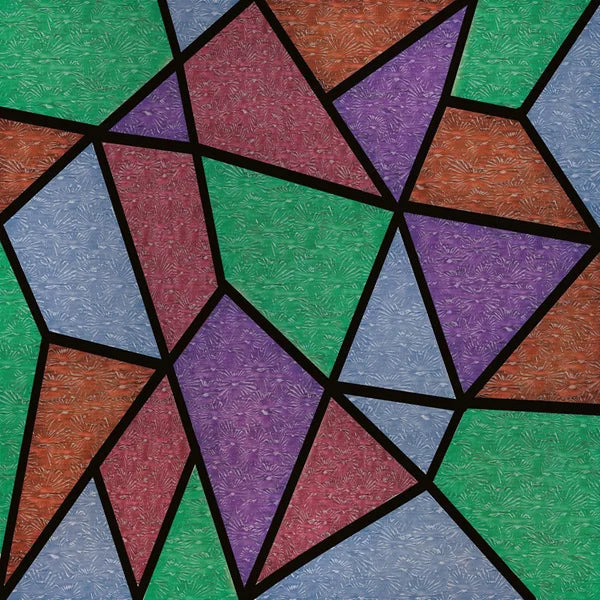 Stained Glass Window Film, Frosted Privacy Static Cling, Retro Stickers for Bathroom, Cabinet, Door, Home Decor, Skylight Covers