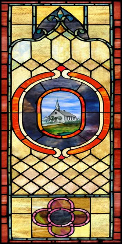 Custom Size Window Film, Stained Glass Stickers, Static Cling, Frosted Privacy, Classic Style, for Window Door, Home Decor