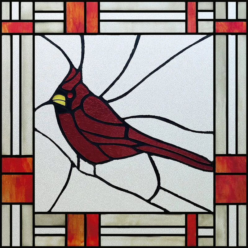 Window Film Stained Glass Films,Customized Art Deco Design,Birds Static Cling Sticker,Home Decor Foil,Window Treatment