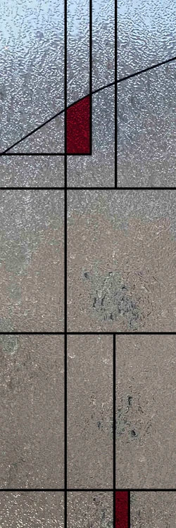 Custom Size Window Glass Films ,Privacy Window Stickers 3D Frosted Glass Film Prairie School Style Decorative Static Cling