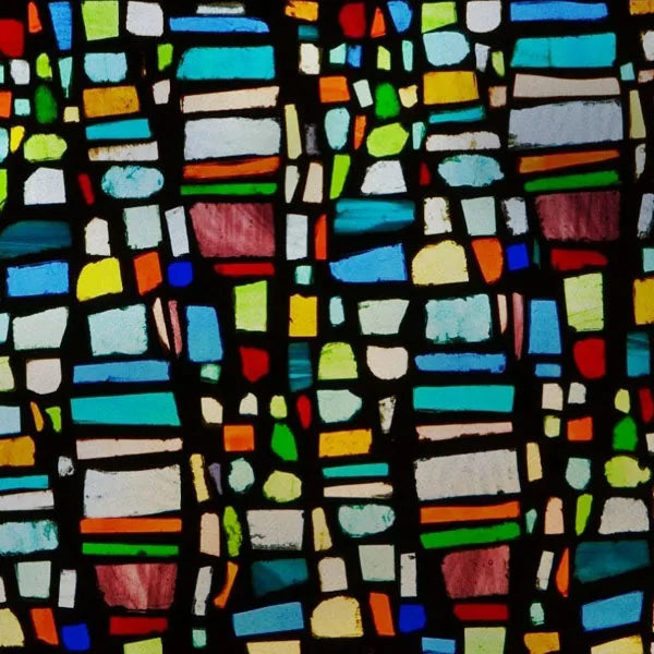 Custom Size Matte Window Film, Stained Glass, Decorative UV Window Sticker, Privacy Frosted Static Cling, Decal for Glass