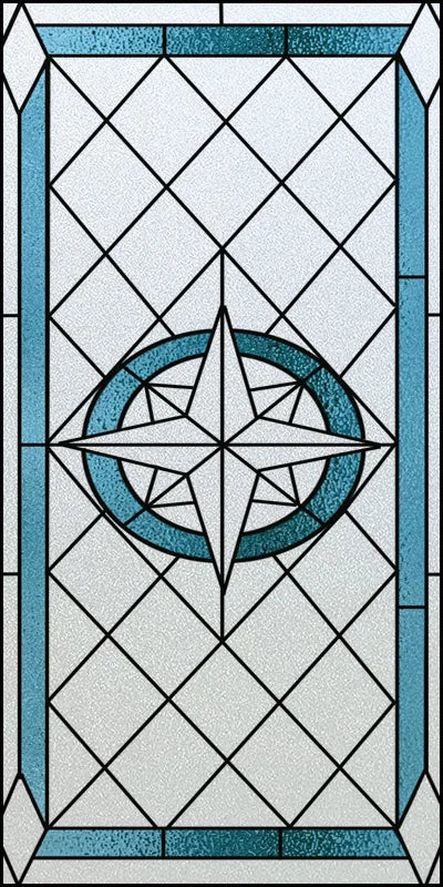 Custom Size Window Film, Stained Glass Stickers, Static Cling, Frosted Privacy, Classic Style, for Window Door, Home Decor