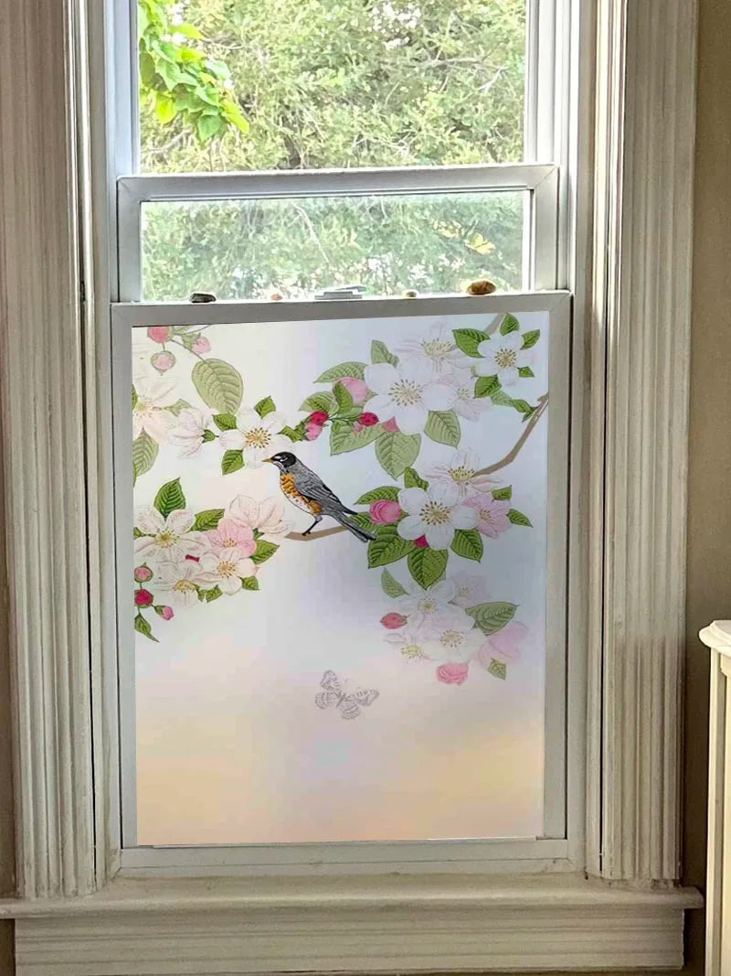 Customized Window Film Glass Stickers Transparent Opaque Living Room Balcony Sliding Door Kitchen Bathroom Matte Film BF01