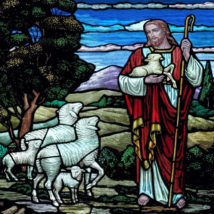 Custom Frosted Stained Glass Window Film,Static Cling Reusable,Jesus Christ Angels Virgin Mary Picture Decor Window Treatment