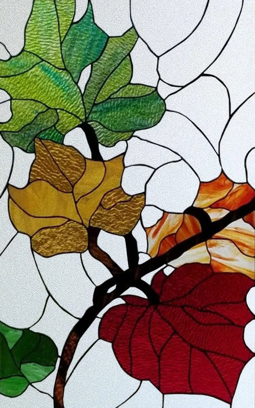 Frosted Stained Glass Film, Custom Size, Privacy, Static Cling,Door Sticker, Bathroom  Kitchen  Home Decor,Rose,Flower, Fruit